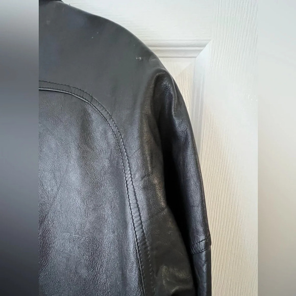 Izzi Vintage Leather Trench Coat - Picture 11 of 16